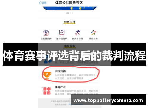 体育赛事评选背后的裁判流程